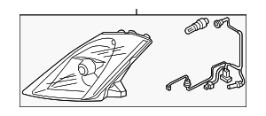 26026CF40A - : Lens &amp; Housing for Nissan: 350Z Image