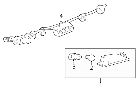 License Lamps for 2010 Cadillac CTS #0