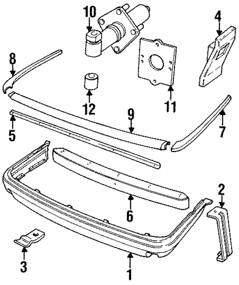 Bumper & Components - Rear for 1996 Jaguar Vanden Plas #0