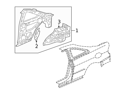 Inner Structure for 2002 Acura CL #0