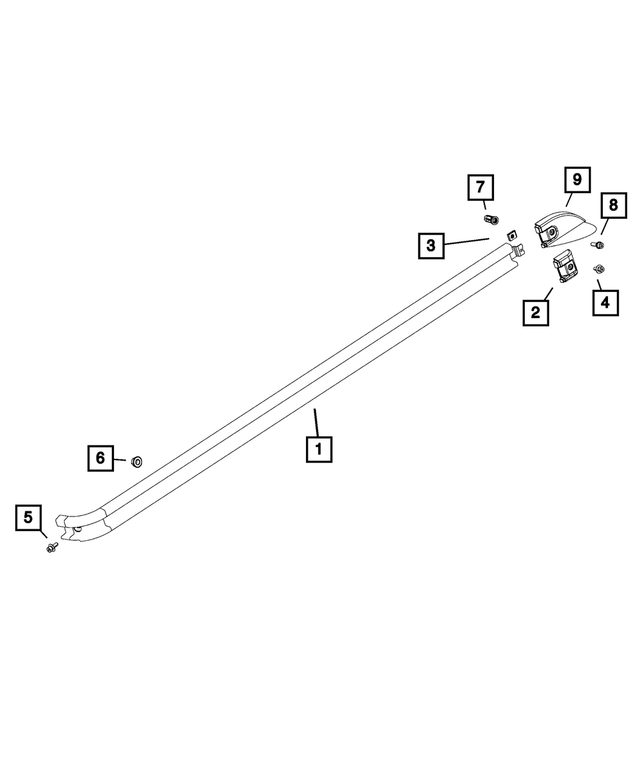 68229646AB - Doors, Door Mirrors and Related Parts: Sliding Door Track, Right for Mopar Image image
