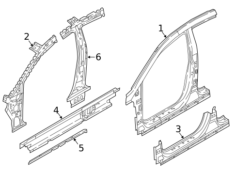 Hinge Pillar for 2018 Hyundai Sonata #0