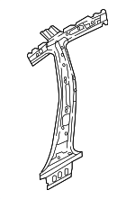 71401C1000 - Body: Inner Center Pillar for Hyundai Image