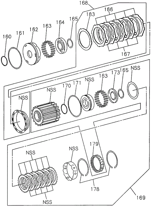 AT Low & Reverse Clutch for 1997 Acura SLX #0