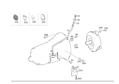 Attached Parts for Transmission, Oil Filler Pipe for 2002 Mercedes-Benz C 320 #0