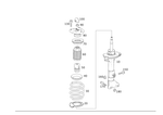 204323350064 - Springs, Suspension and Hydraulic Components: Shock-Absorber Strut for Mercedes-Benz Image