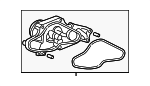 19200RDVJ01 - Cooling System: Water Pump for Honda: Accord, Accord Crosstour, Crosstour, Odyssey, Passport, Pilot, Ridgeline Image