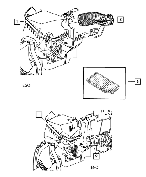 Air Cleaner for 2007 Jeep Wrangler #0