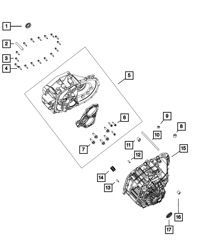 68105315AA - C635; 6-Speed; Manual Transaxle: Double Ended Stud for Mopar Image image