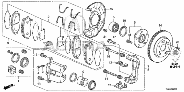 Front Brake for 2014 Acura TSX #0