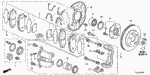 1463S87A00 - Chassis: CALIPER SET, FR. for Acura Image