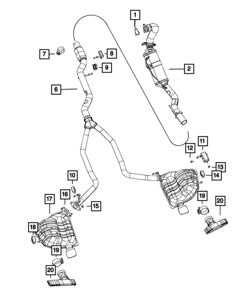 Exhaust System for 2021 Jeep Grand Cherokee #4