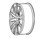 95B601025ENOC6 - : Wheel, Alloy for Porsche: Macan Image