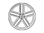 95B601025EMM7Z - : Wheel, Alloy for Porsche Image