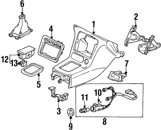 77297SY8A01ZA - : Radio Bezel for Acura Image