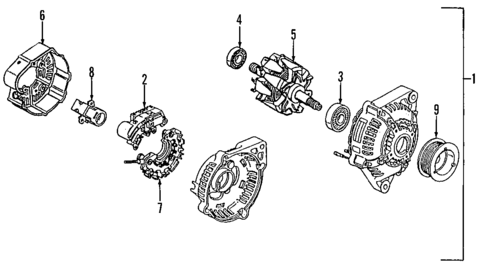 Alternator for 1998 Isuzu Oasis #0