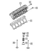 RL037711AE - 8.4L Gas; Engine: Cylinder Head, Right And Left for Mopar Image