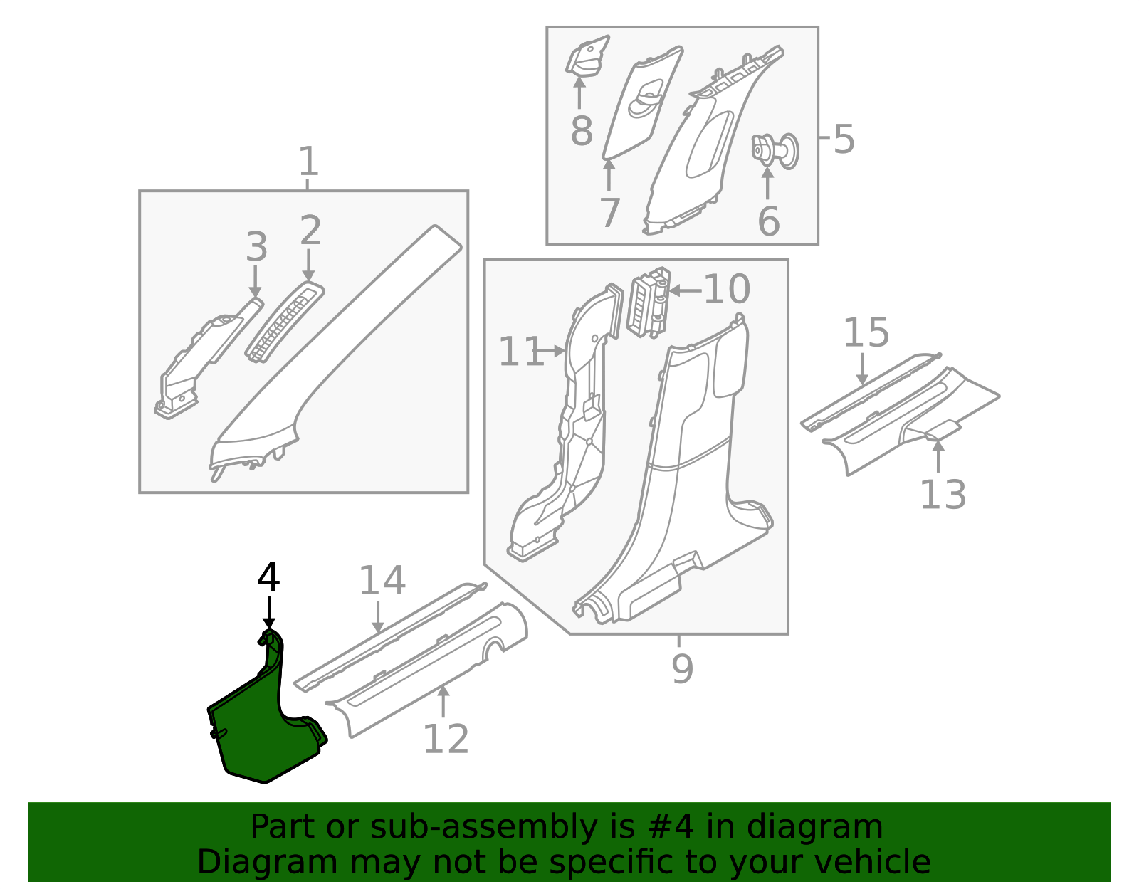 Hyundai Kick Panel Trim - Lower Cabin Side Cover - Part #85823-CU000 ...