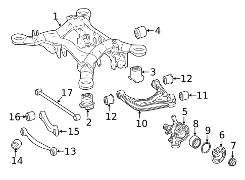 Rear Suspension for 2023 Mercedes-Benz Sprinter 1500 #3