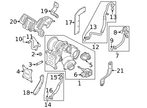 Turbocharger & Components for 2025 Audi Q3 #0