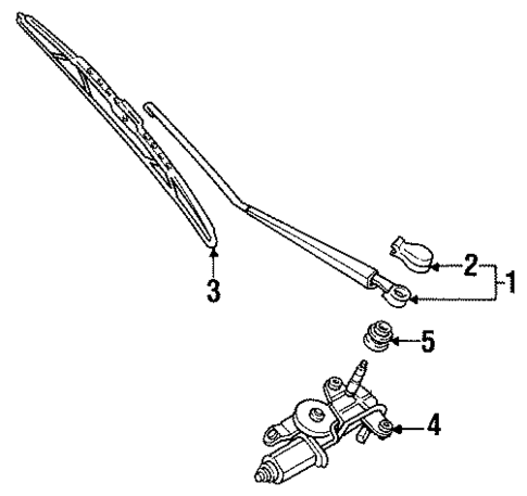 Wiper Components for 1992 Nissan NX #1