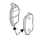 DA06M65E9PNW - : Value Advantage™ PAD KIT-FRONT for Nissan: 240SX, Sentra, Stanza Image