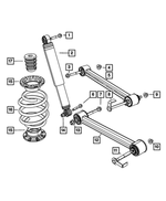 52125896AB - Rear Suspension: Rear Coil Spring for Mopar Image