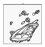 26010JB10A - : Headlamp Assembly for Nissan: Altima Image