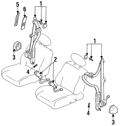 Passive Restraints for 1993 Mazda 626 #0