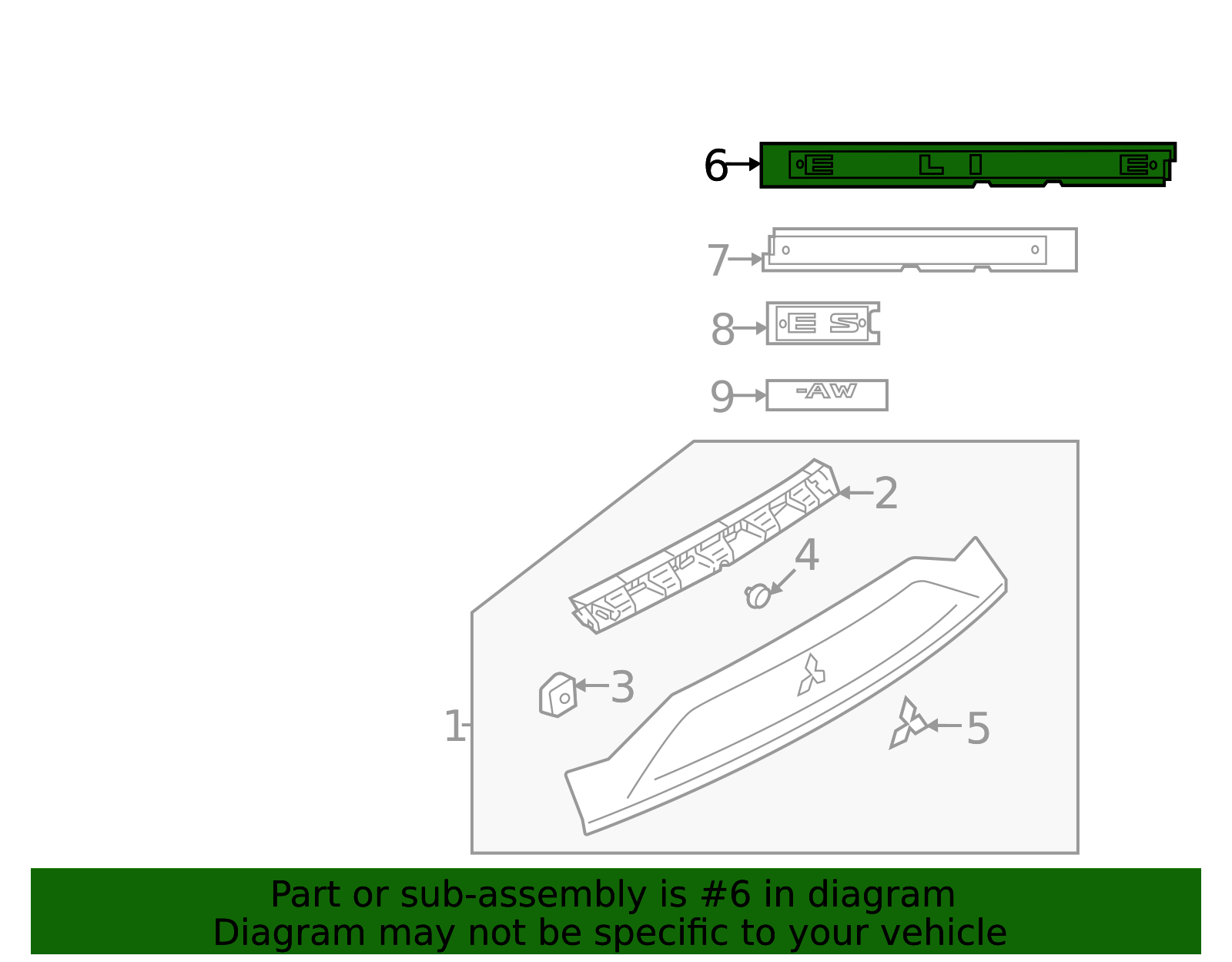 7415A782 - Nameplate 2022-2025 Mitsubishi Eclipse Cross | Official