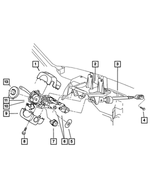 4897820AB - Steering: Steering Column for Jeep: Cherokee Image