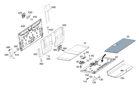 Rear Folding Seat for 2025 Mercedes-Benz E 53 AMG&reg; #0