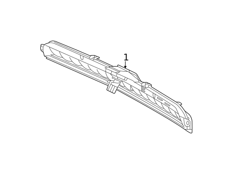 High Mounted Stop Lamp for 2015 Mercedes-Benz ML 400 #0