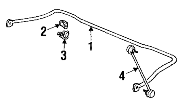 31351139017 - Suspension: Stabilizer Bar for BMW Image