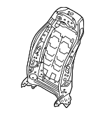 9101016 - Body: Seat Back Frame for Mercedes-Benz Image