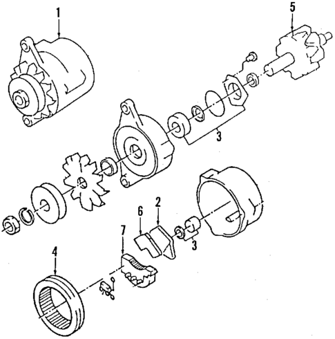 Alternator for 1990 Pontiac LeMans #0