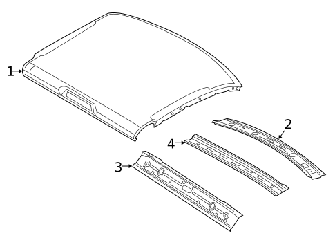 Roof & Components for 2022 Ram 3500 #1