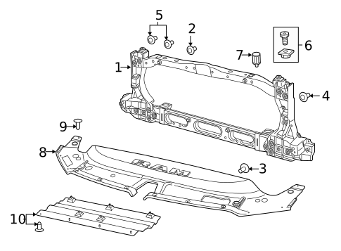 Radiator Support for 2020 Ram 1500 #0