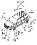 5166544AC - : Anti-lock Brakes Sensor, Right Or Left for Mopar Image