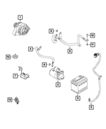 68479541AA - Electrical: Battery Negative Wiring, Us, Canada, Mexico for Mopar Image