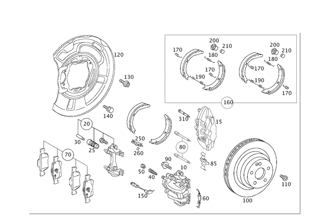 4200776 - Brakes: Parts Kit, Pilot Bushing for Mercedes-Benz: 300S, CL500, CLS550, E320, E500, S350, S430, S55 AMG Image image