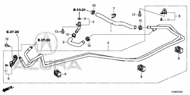 PCU Cooling Pipe for 2017 Acura MDX #0