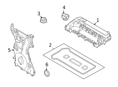 Valve & Timing Covers for 2010 Ford Fusion #1