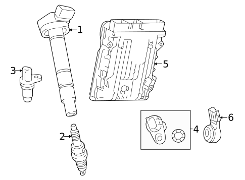Ignition Coil for 2025 Toyota 4Runner #0