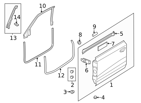 Door & Components for 2014 Audi RS7 #1