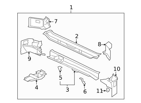Rear Body for 2007 Mitsubishi Outlander #0