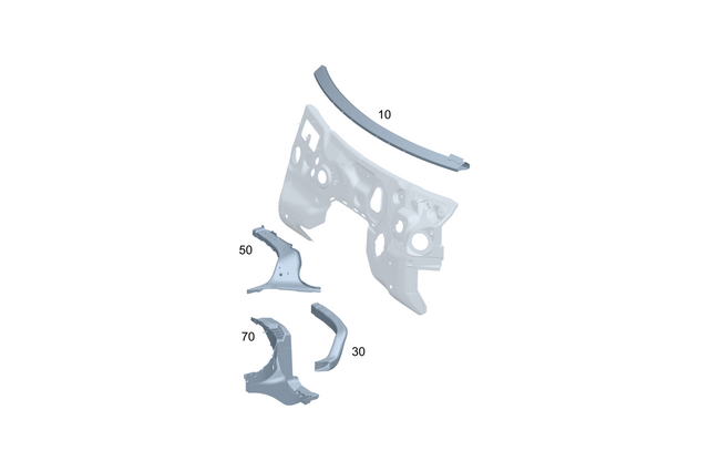 2326203102 - Front-End Assembly, Front Panel: Crossmember for Mercedes-Benz: AMG GT 43, AMG GT 55, AMG GT 63 Pro, SL43 AMG, SL55 AMG, SL63 AMG, SL63 AMG S E Performance Image image