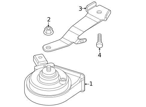 Horn for 2022 Volkswagen Passat #0