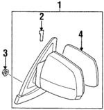 29005I0000 - Body: Mirror Assembly for Isuzu Image