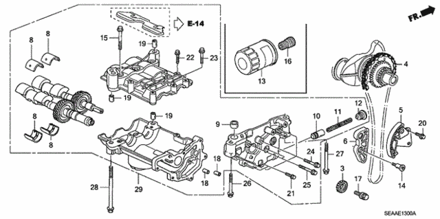 Oil Pump for 2008 Acura TSX #0
